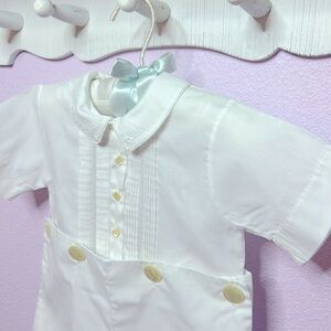 Vintage Feltman Brothers Baby Boy Button on Bobby Suit